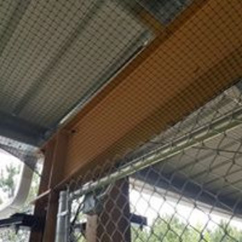 Preventative Bird Netting outside